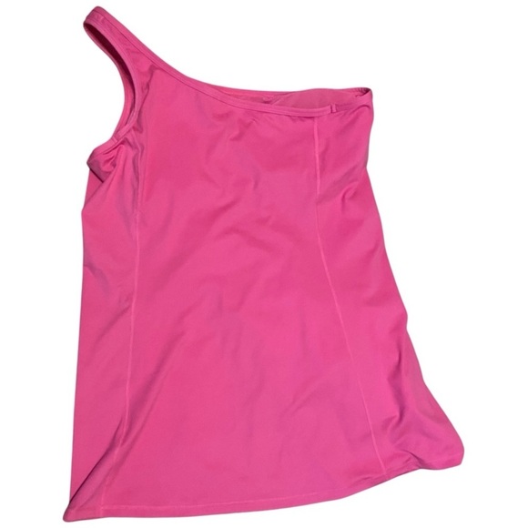 J. Crew CloudStretch one-shoulder Active dress w shorts under BEACH Sz XXL - Picture 4 of 8